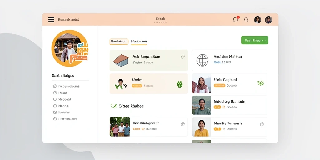 Tampilan menu awal yang menarik dan intuitif.