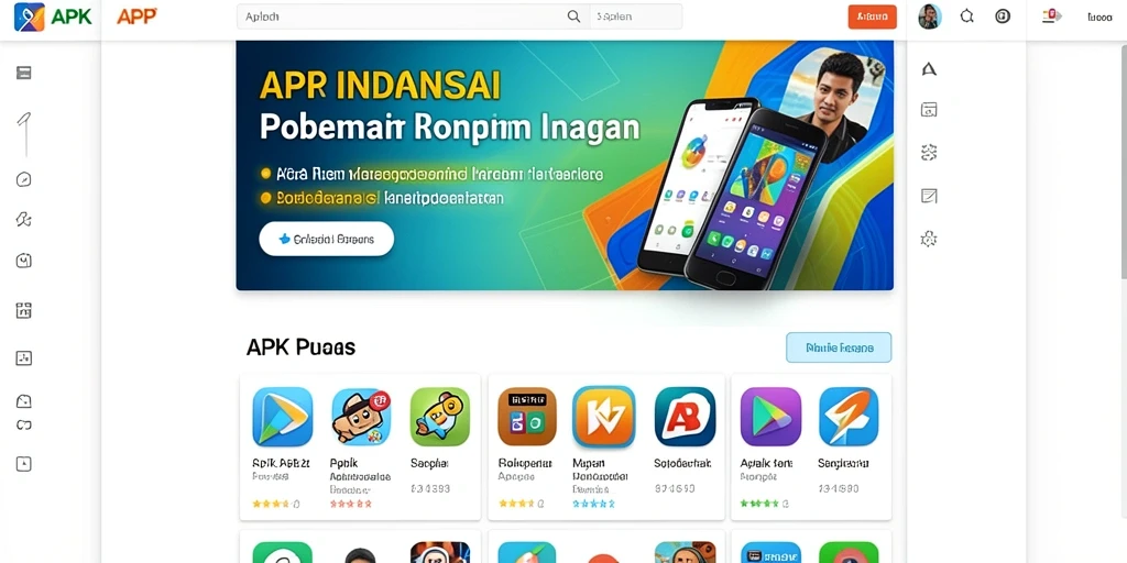 Tampilan awal yang menarik dan mudah dinavigasi.