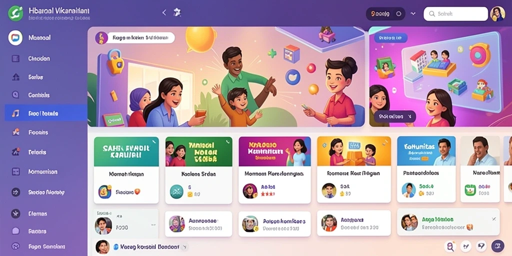 Tangkapan layar menunjukkan grafis yang menawan dan antarmuka yang menarik.